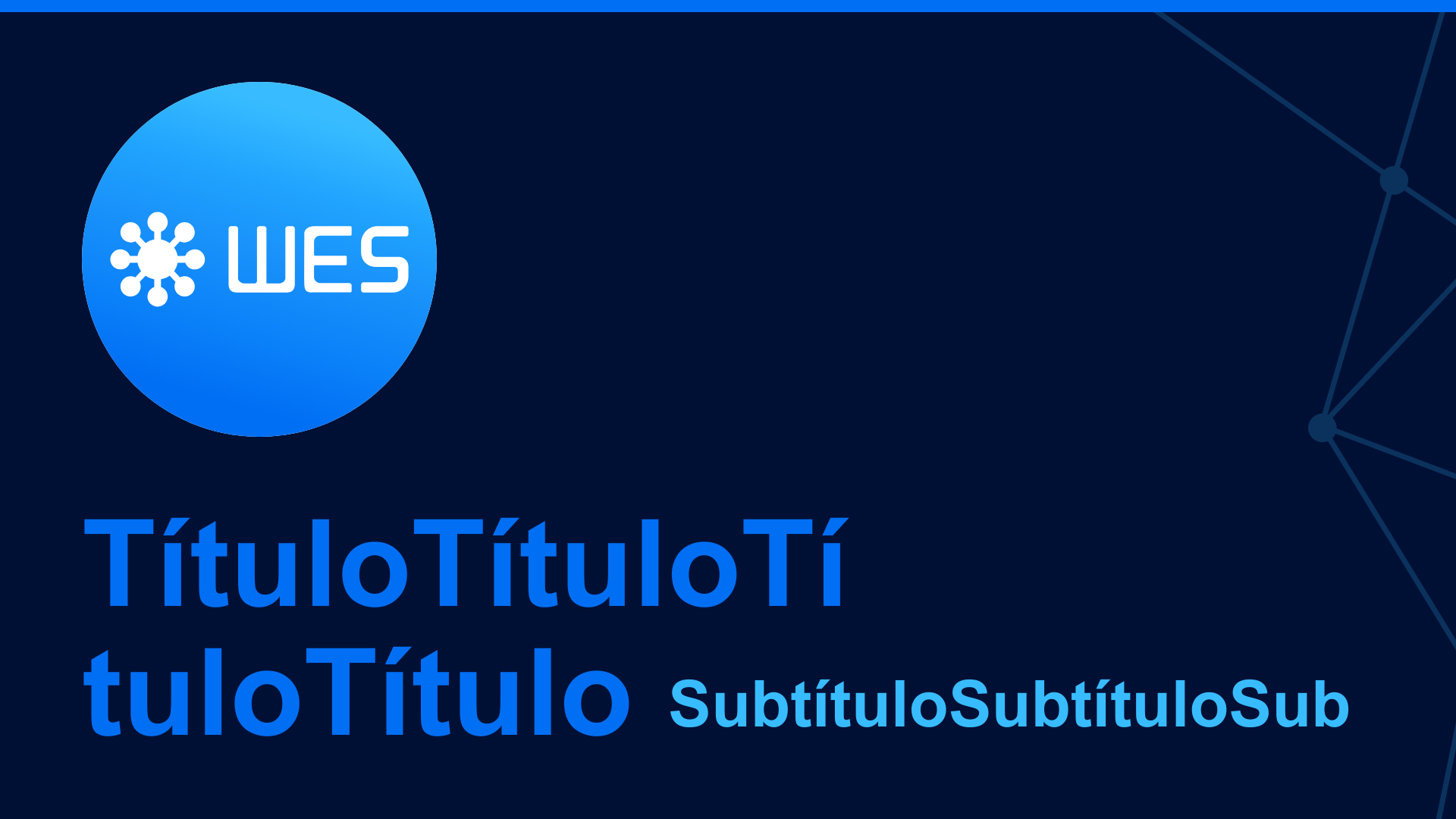 Template Escuro - Slide 1